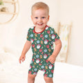 Lovely Western Christmas Boy Two Piece Short Sleeve Shorts Pajama Set , Lovely Western Christmas Boy Two Piece Short Sleeve Shorts Pajama Set - 12-18M