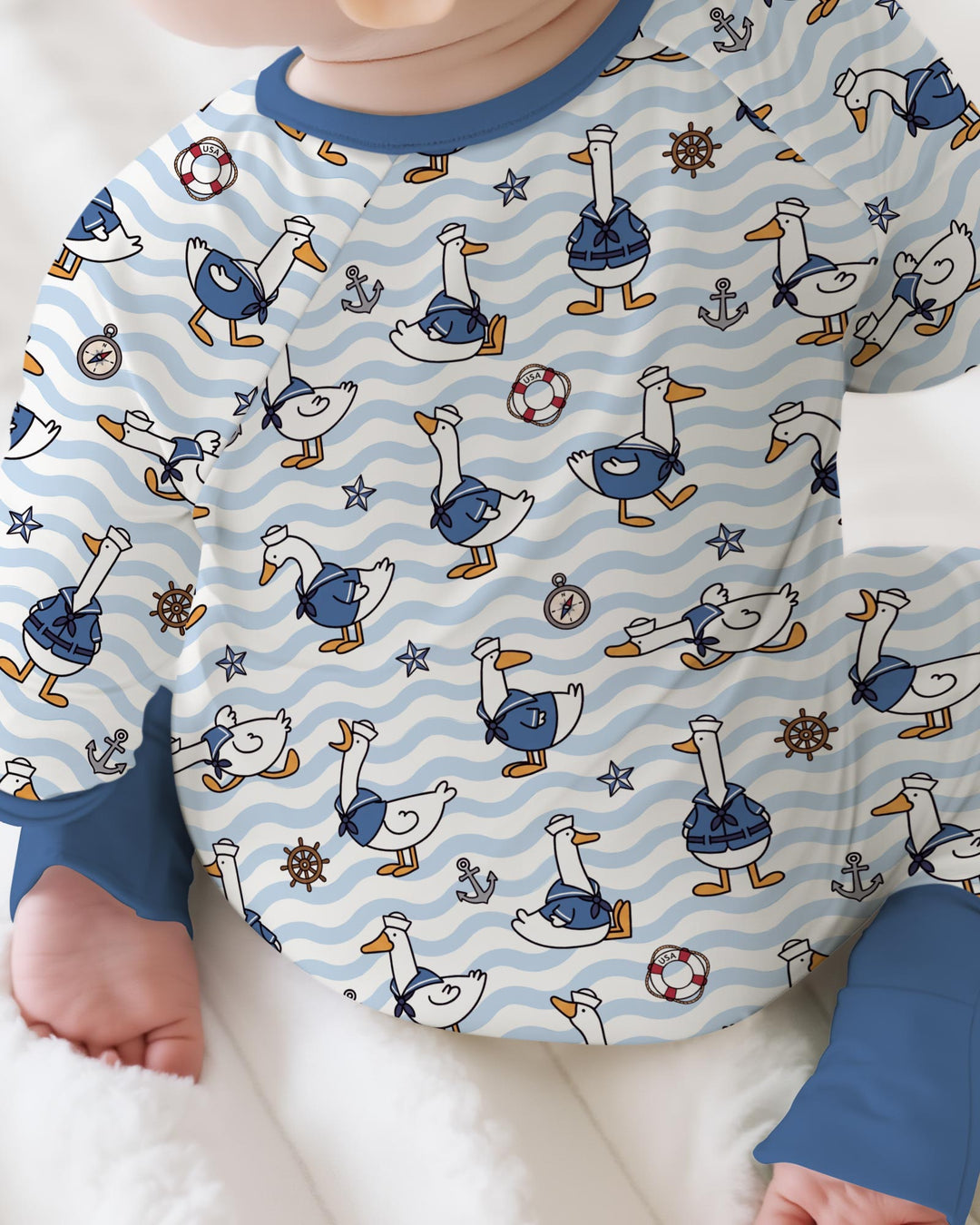 Silly Goose Sailor Bamboo Convertible Zippy