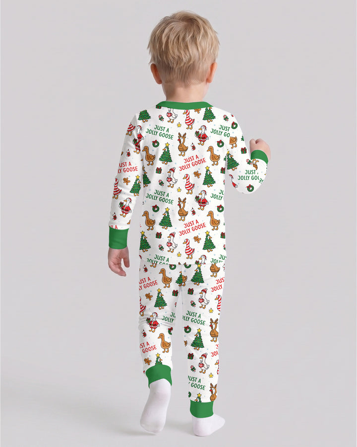 Just A Jolly Goose Bamboo Two Piece Long Sleeve Pajama Set