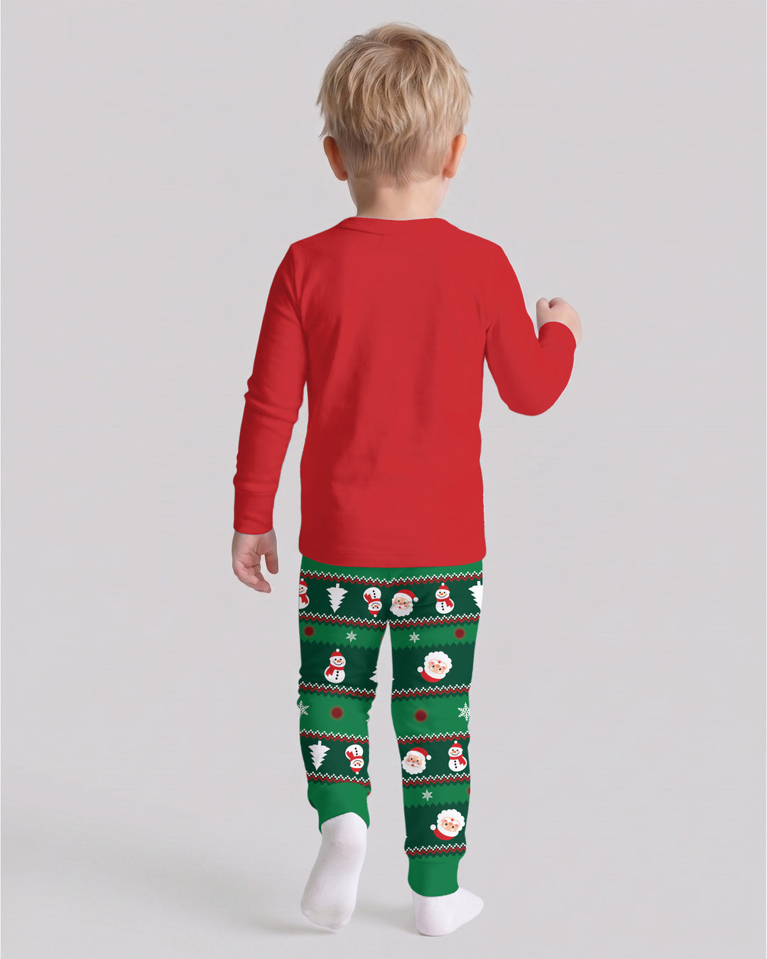 Merry Reindeer Bamboo Two Piece Long Sleeve Pajama Set