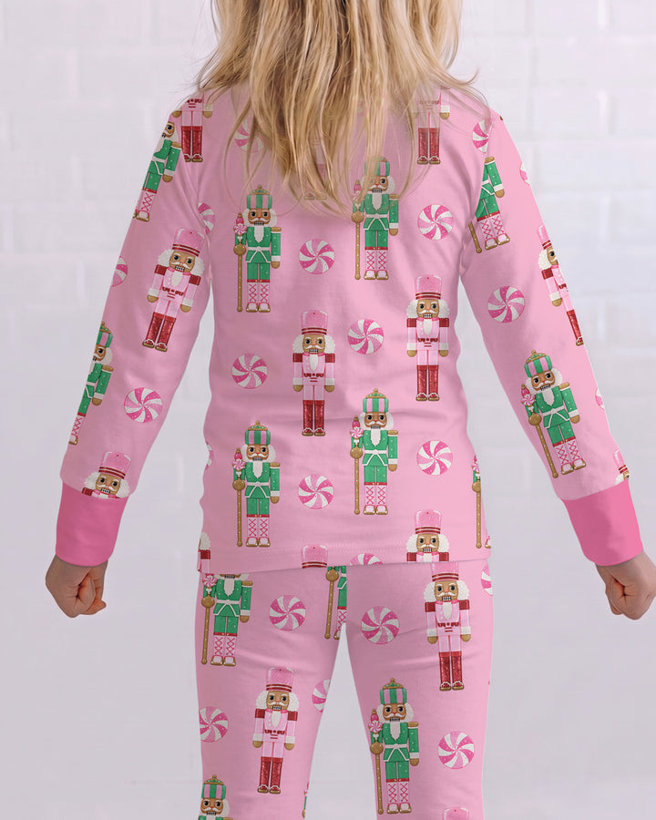 Pink Nutcracker Dreams Bamboo Two Piece Long Sleeve Pajama Set