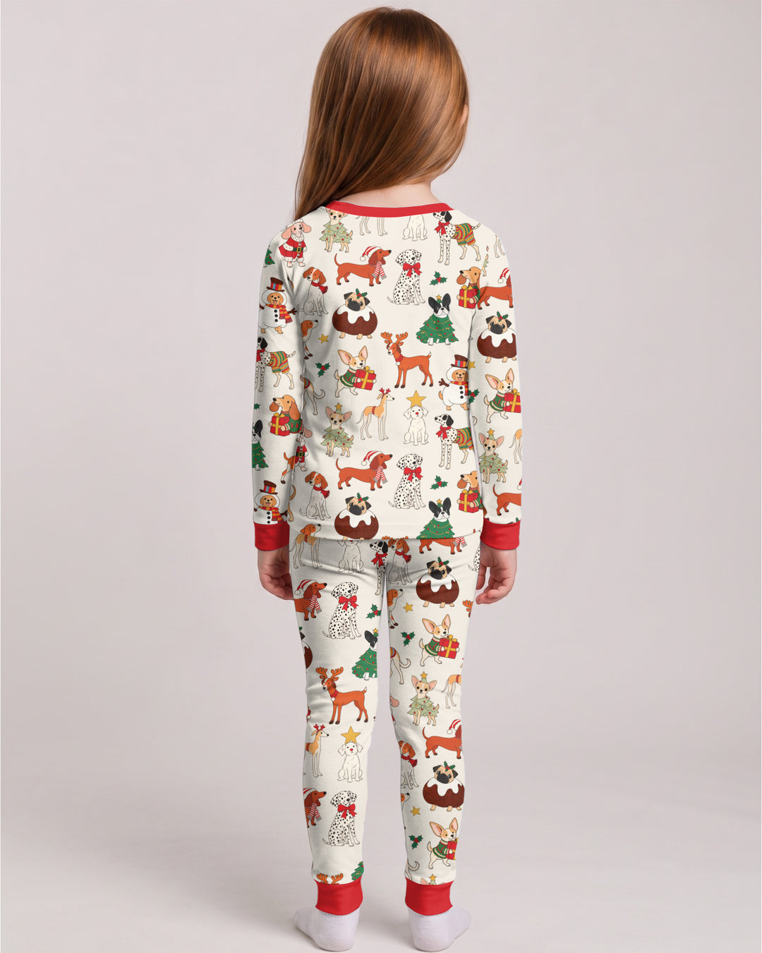 Santa Paws Parade Bamboo Two Piece Long Sleeve Pajama Set