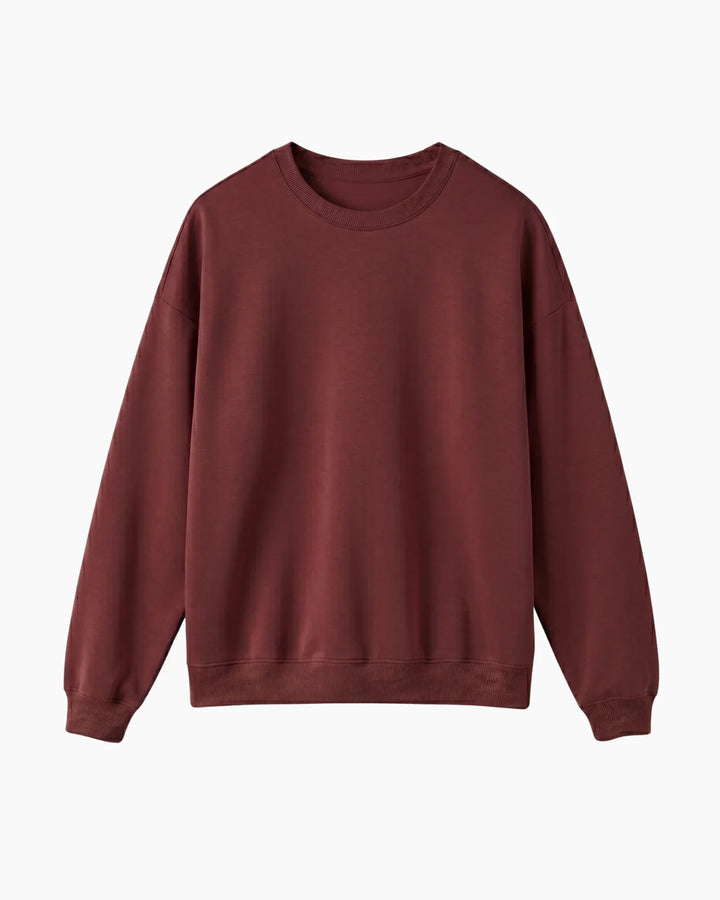 Solid Color Bamboo Adult Crewneck Sweatshirt