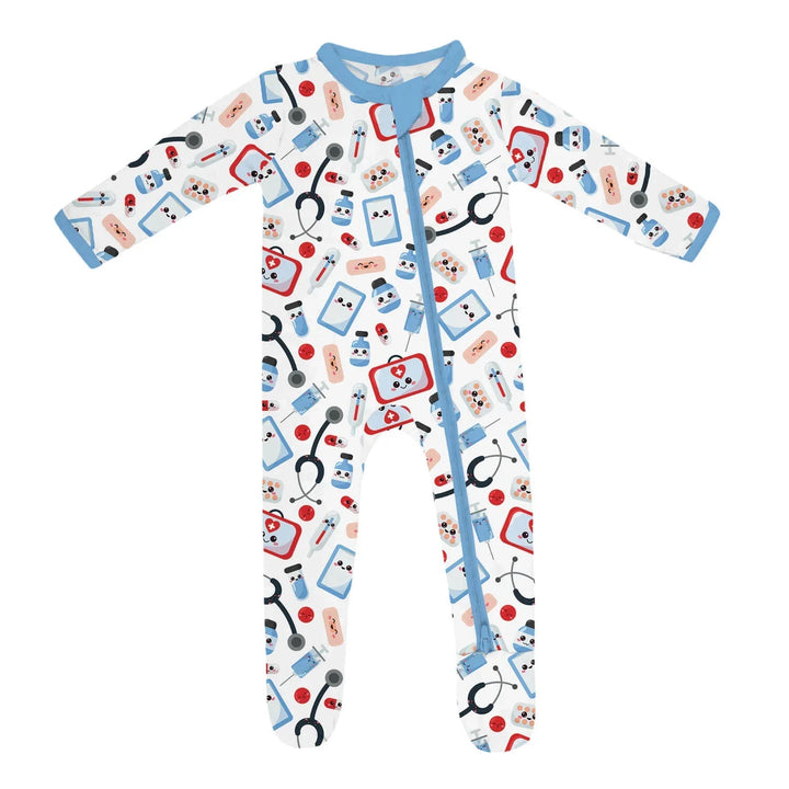 Medical Buddies Footie Zippered Romper - Zumbamboo