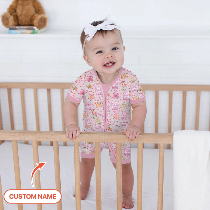 Mermaid God Says I Am Custom Name Shorty Zippy - Zumbamboo