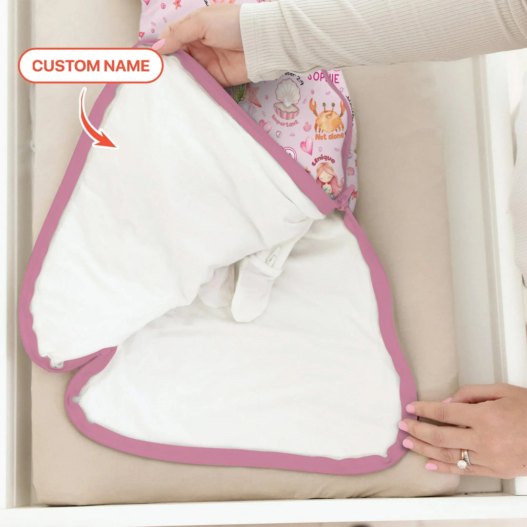 Mermaid God Says I Am Custom Name Sleep Bag - Zumbamboo