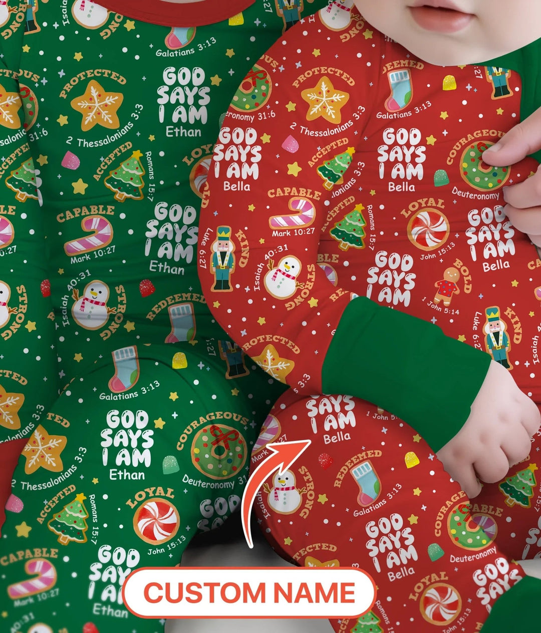 Merry Christmas God Says I Am Custom Name Convertible Zippy - Zumbamboo