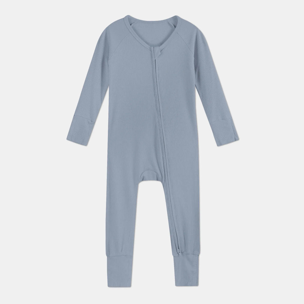 Misty Blue Ribbed Convertible Zippy - Zumbamboo