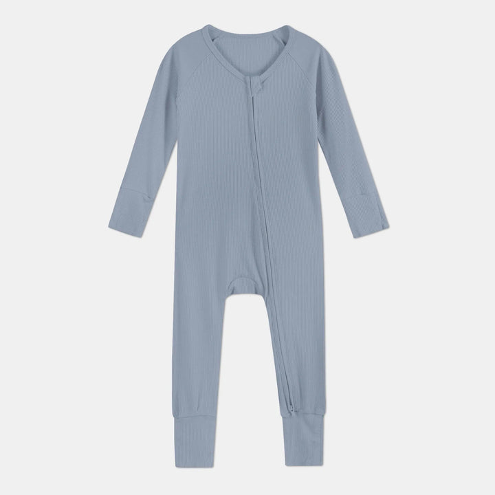 Misty Blue Ribbed Convertible Zippy - Zumbamboo