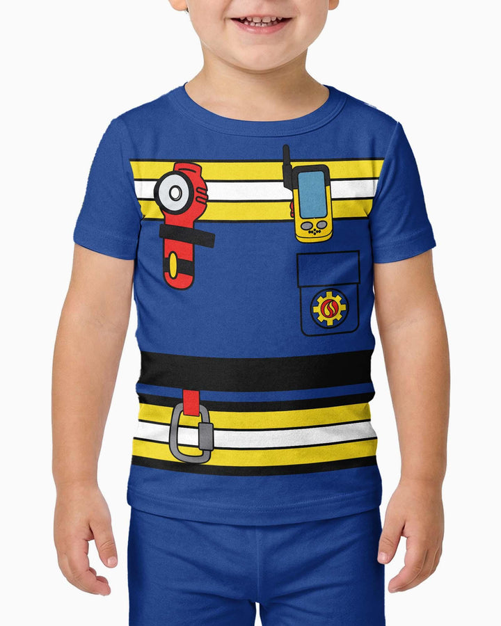 Zweiteiliges, kurzärmliges Pyjama-Set mit Marienkäfern