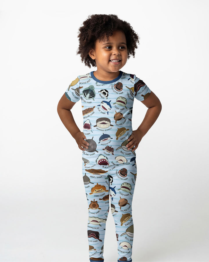 Zweiteiliges, kurzärmliges Pyjama-Set mit Marienkäfern