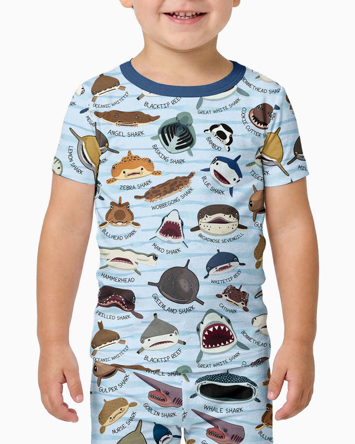 Zweiteiliges, kurzärmliges Pyjama-Set mit Marienkäfern