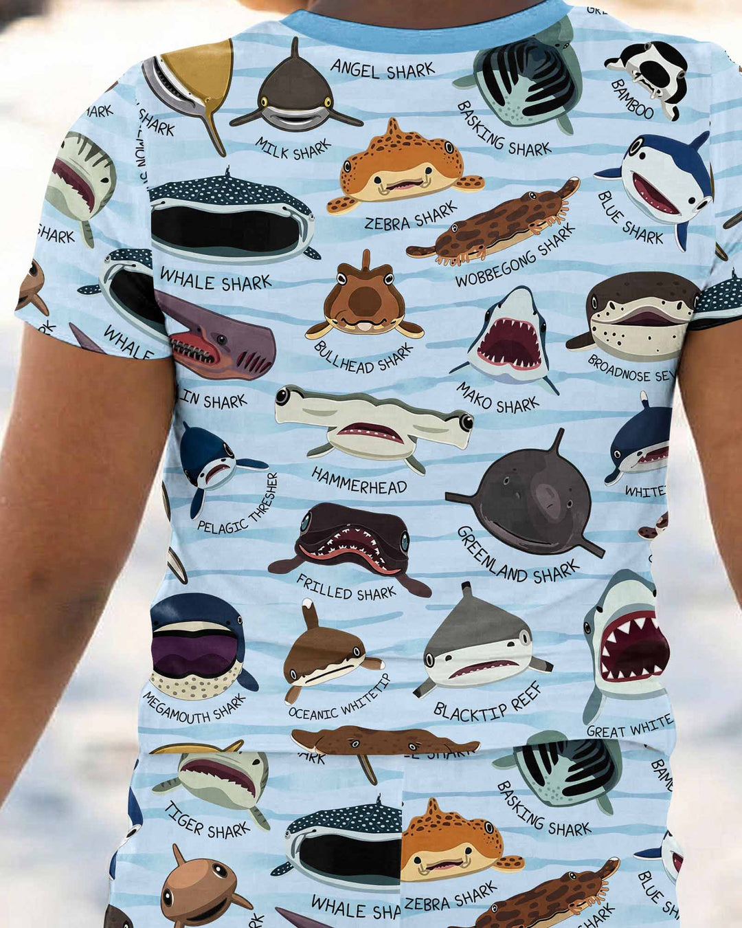 Zweiteiliges, kurzärmliges Pyjama-Set mit Marienkäfern