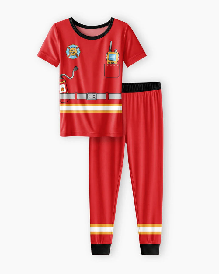 Zweiteiliges, kurzärmliges Pyjama-Set mit Marienkäfern