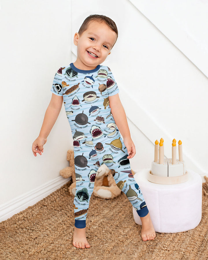 Zweiteiliges, kurzärmliges Pyjama-Set mit Marienkäfern