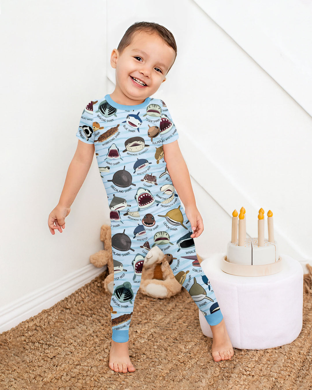 Zweiteiliges, kurzärmliges Pyjama-Set mit Marienkäfern