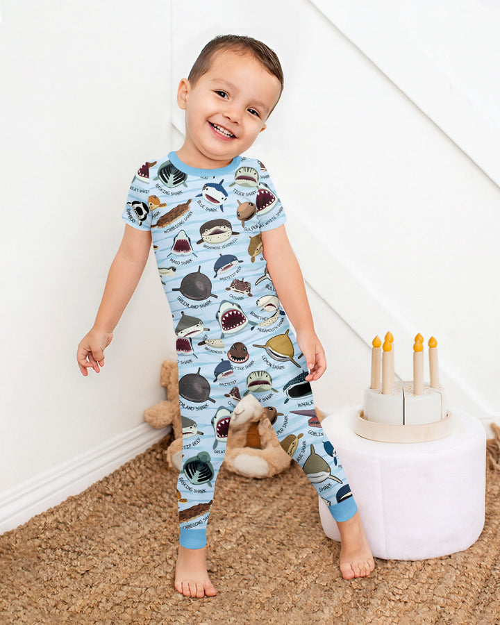 Zweiteiliges, kurzärmliges Pyjama-Set mit Marienkäfern