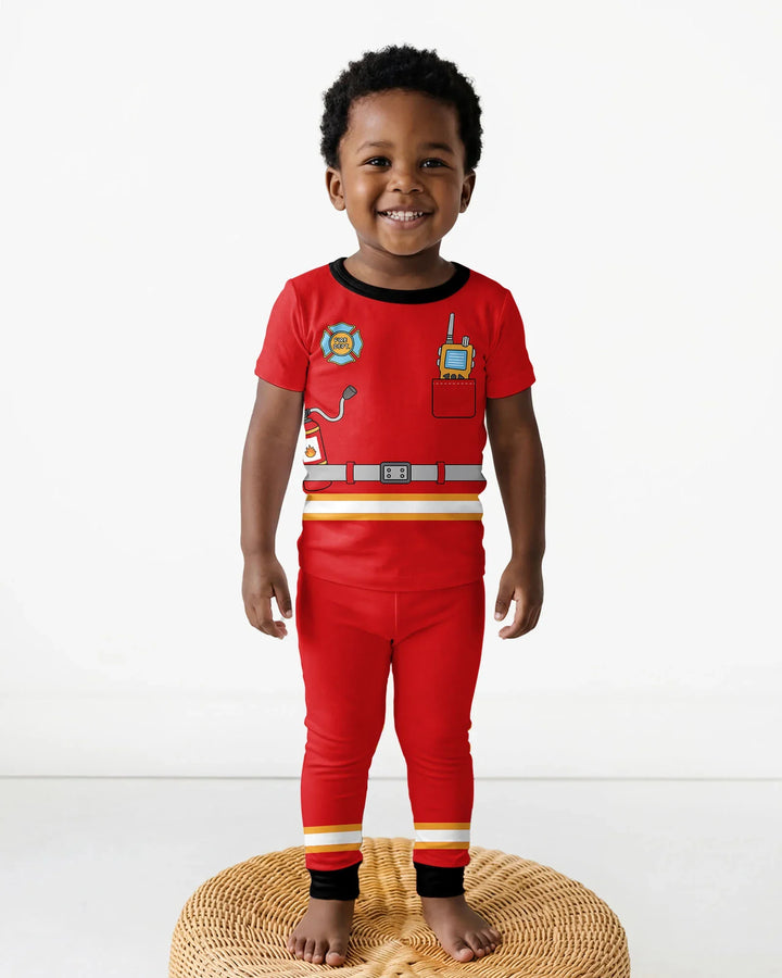 Zweiteiliges, kurzärmliges Pyjama-Set mit Marienkäfern