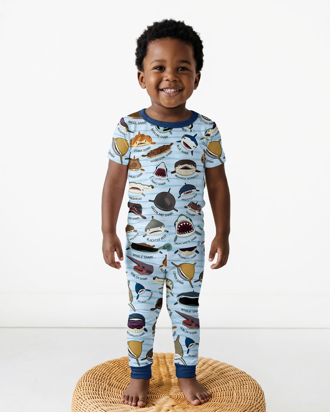 Zweiteiliges, kurzärmliges Pyjama-Set mit Marienkäfern
