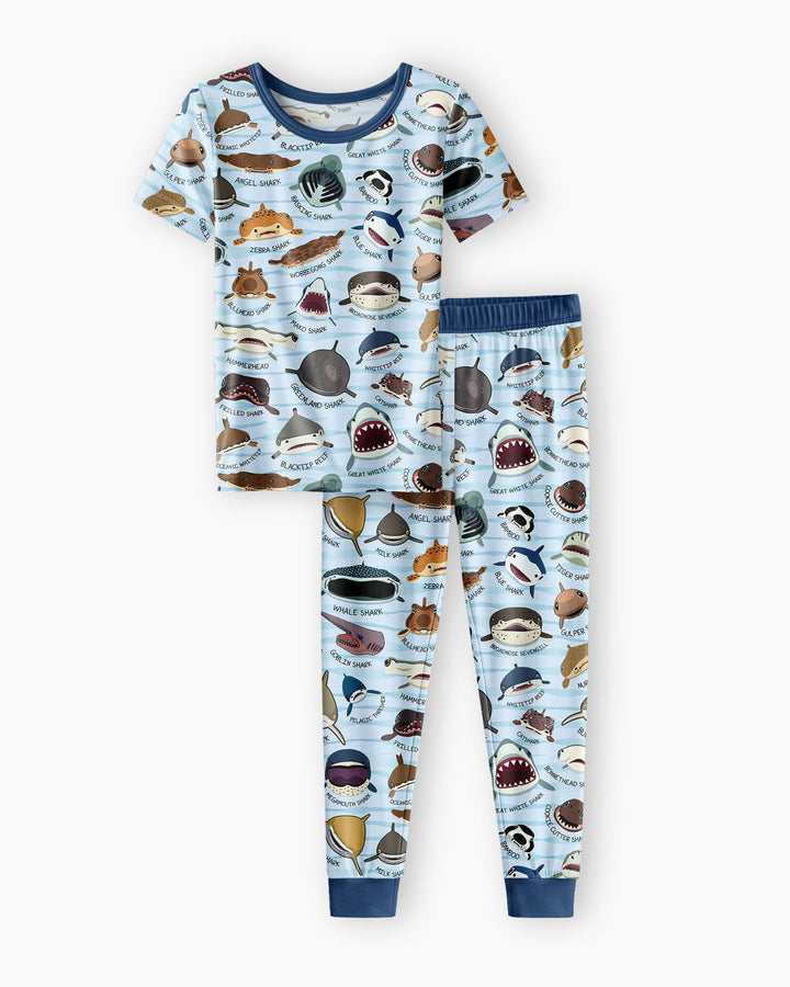 Zweiteiliges, kurzärmliges Pyjama-Set mit Marienkäfern