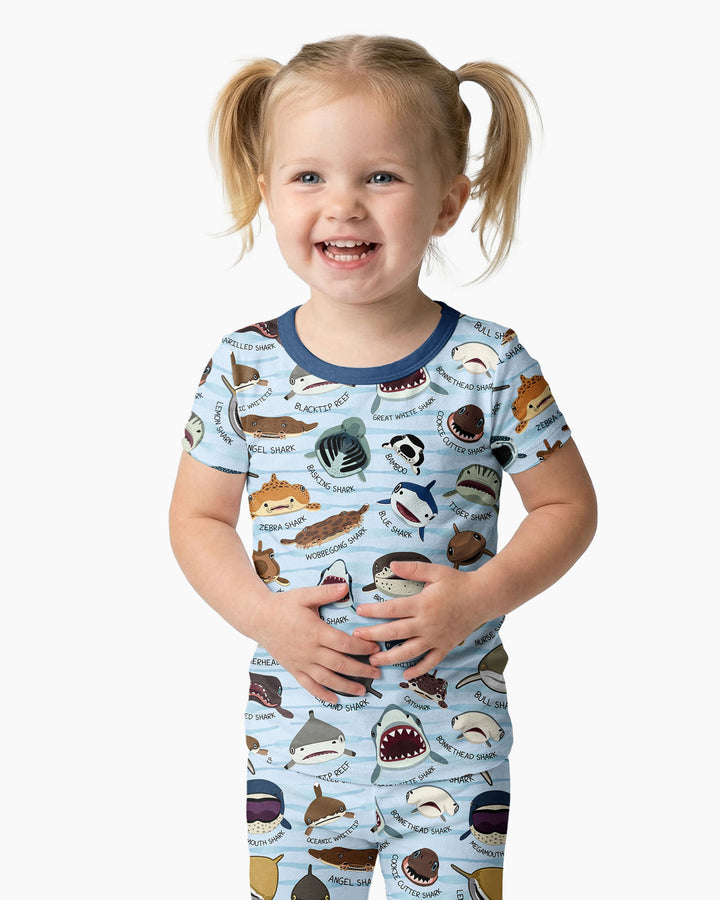 Zweiteiliges, kurzärmliges Pyjama-Set mit Marienkäfern
