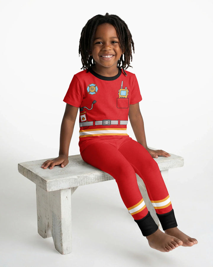 Zweiteiliges, kurzärmliges Pyjama-Set mit Marienkäfern
