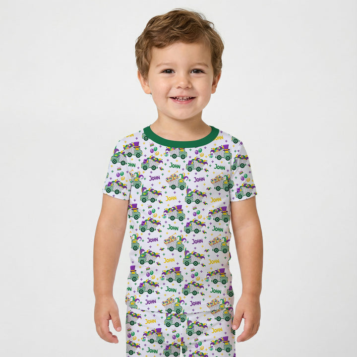 Zweiteiliges, kurzärmliges Pyjama-Set mit Marienkäfern