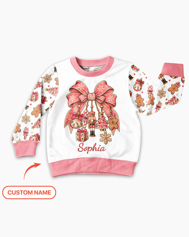 Custom Name Nutcracker The Bow Bamboo Crewneck Sweatshirt