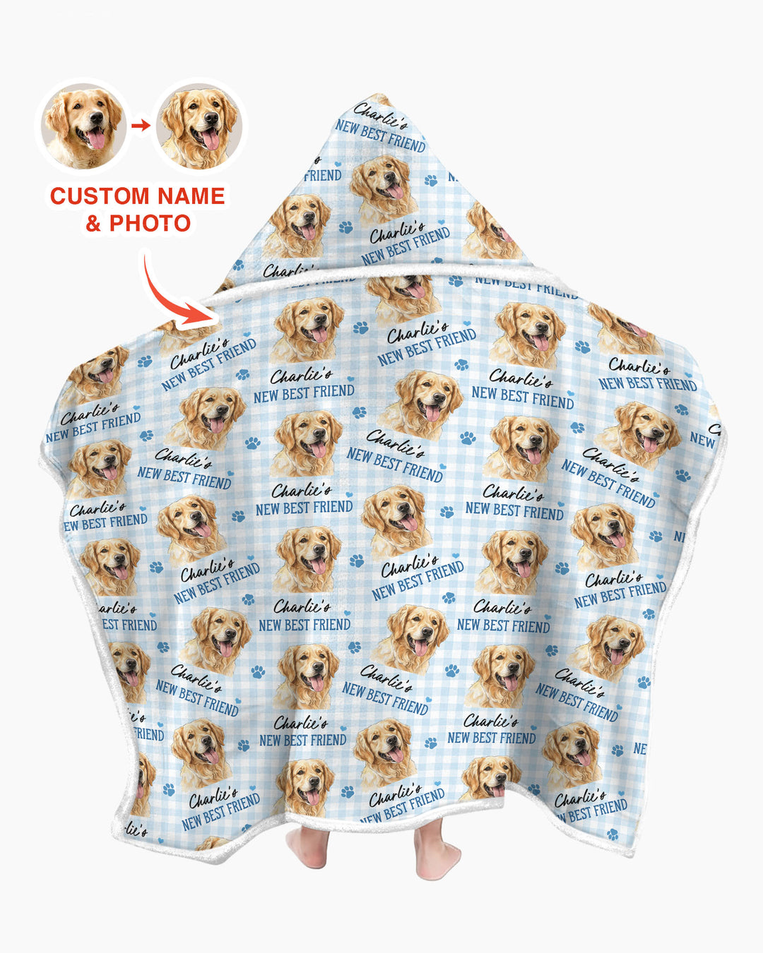 New Best Friend Bamboo Wearable Hooded Blanket