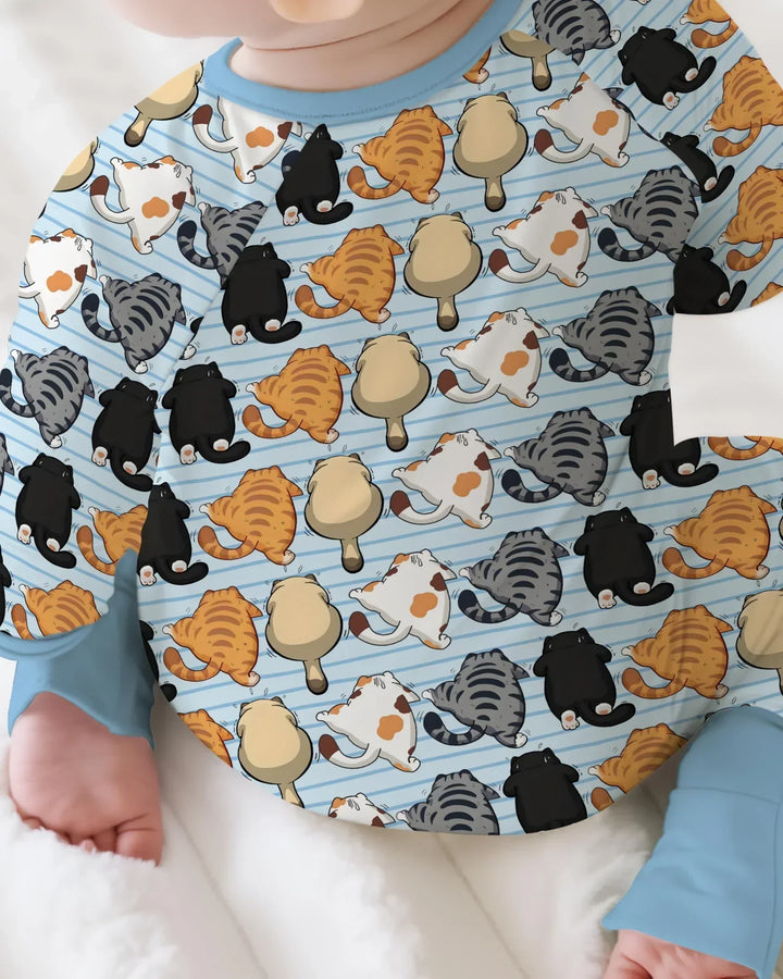 Funny Cat Butts Club Family Matching Bamboo Convertible Zippy