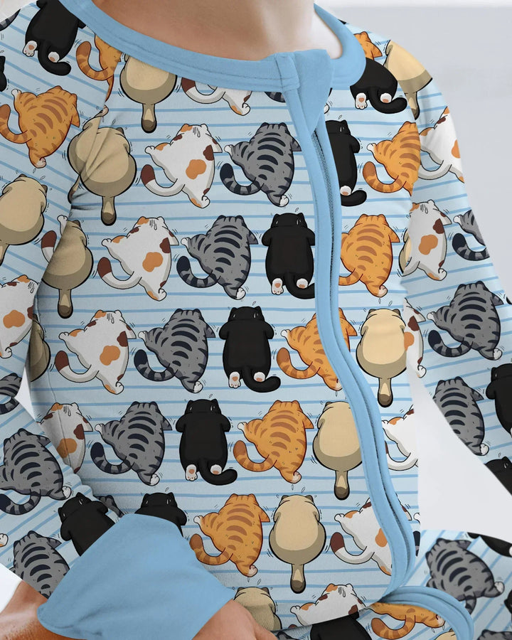 Funny Cat Butts Club Family Matching Bamboo Convertible Zippy