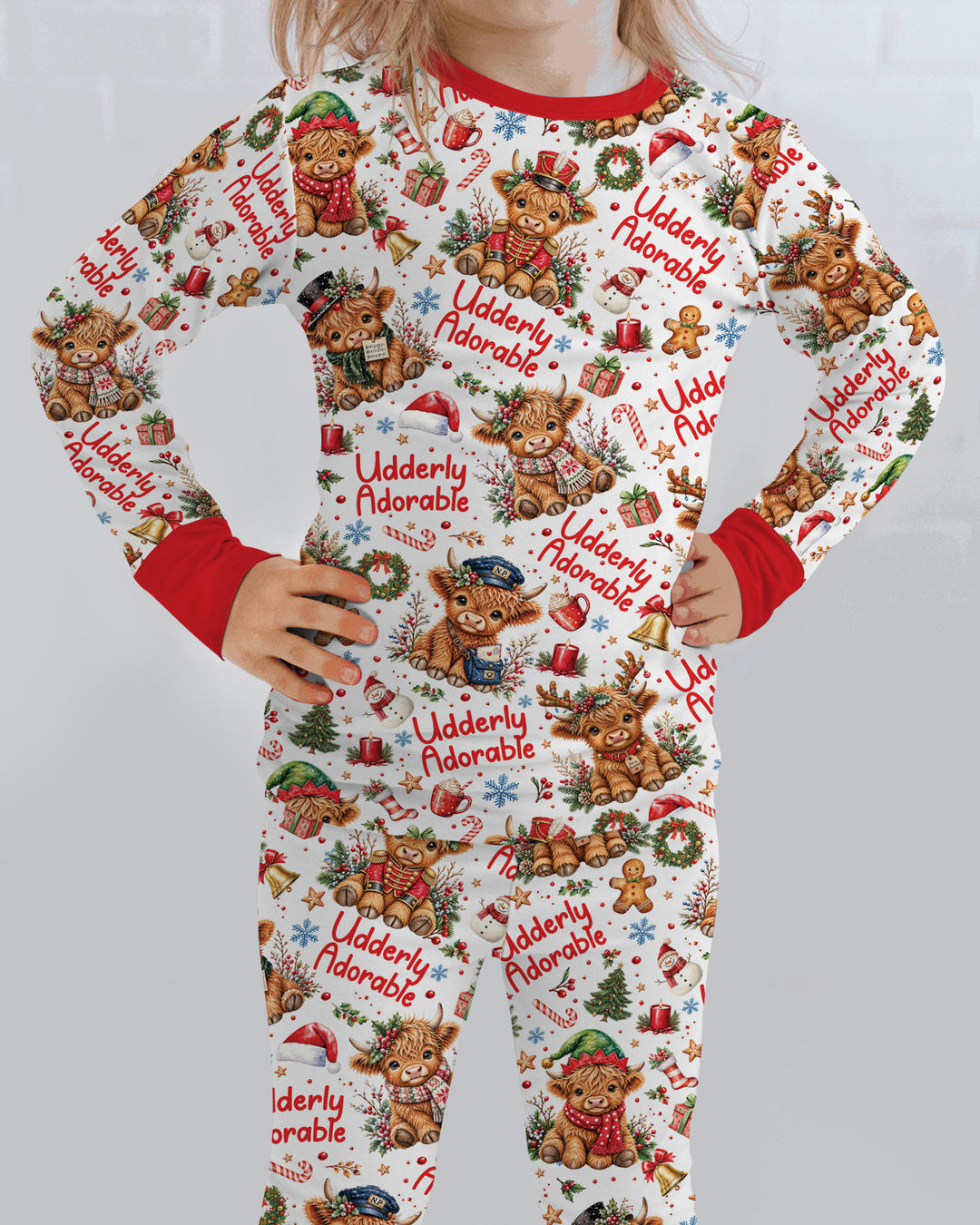 Udderly Adorable Bamboo Two Piece Long Sleeve Pajama Set