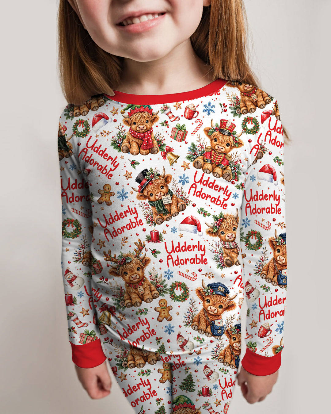 Udderly Adorable Bamboo Two Piece Long Sleeve Pajama Set