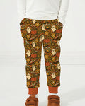 Retro Halloween Ghost Pumpkin Floral Bamboo Jogger