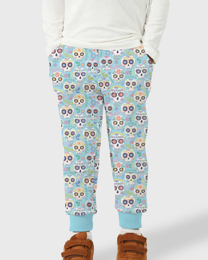 Floral Skull Bamboo Jogger