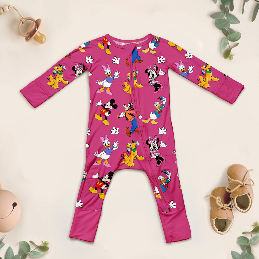 Adorable Minnie Mouse Bamboo Pajama Set – Soft and Breathable