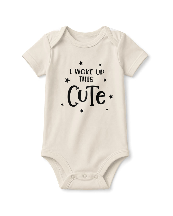 I Woke Up This Cute Funny Baby Bamboo Bodysuit Bamboo Bodysuit