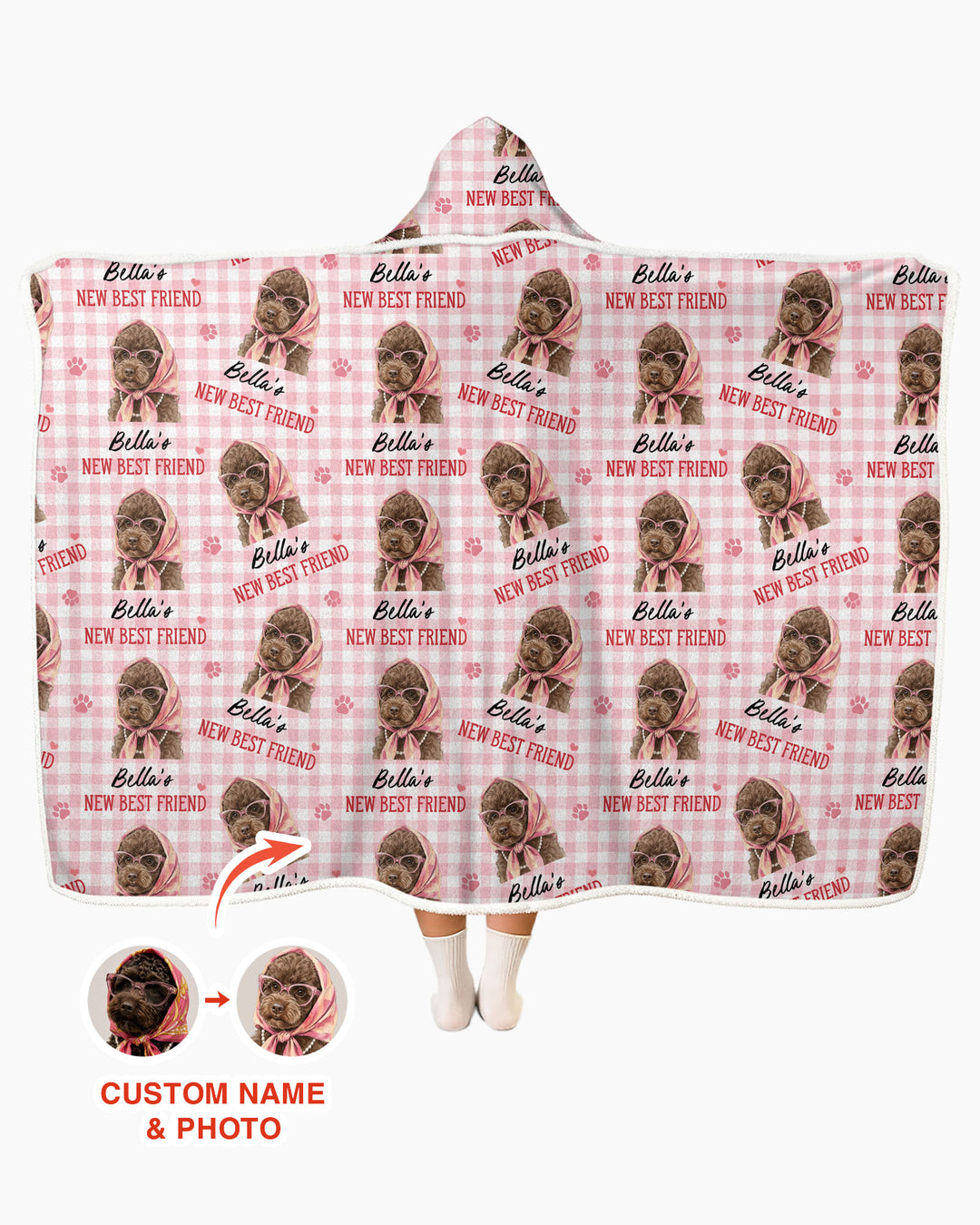 New Best Friend Bamboo Wearable Hooded Blanket