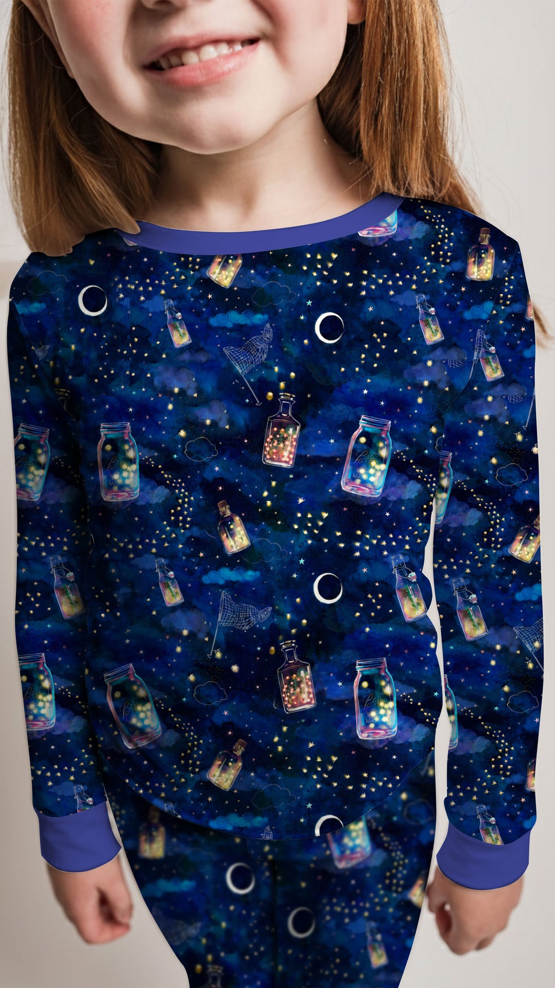 Conjunto de pijama de dos piezas de bambú con mangas largas, plantilla PERSONALIZADA