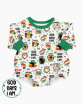God Says I Am Juneteenth Bamboo Bubble Romper