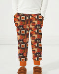 Vintage Pumpkin Patchwork Fall Bamboo Jogger