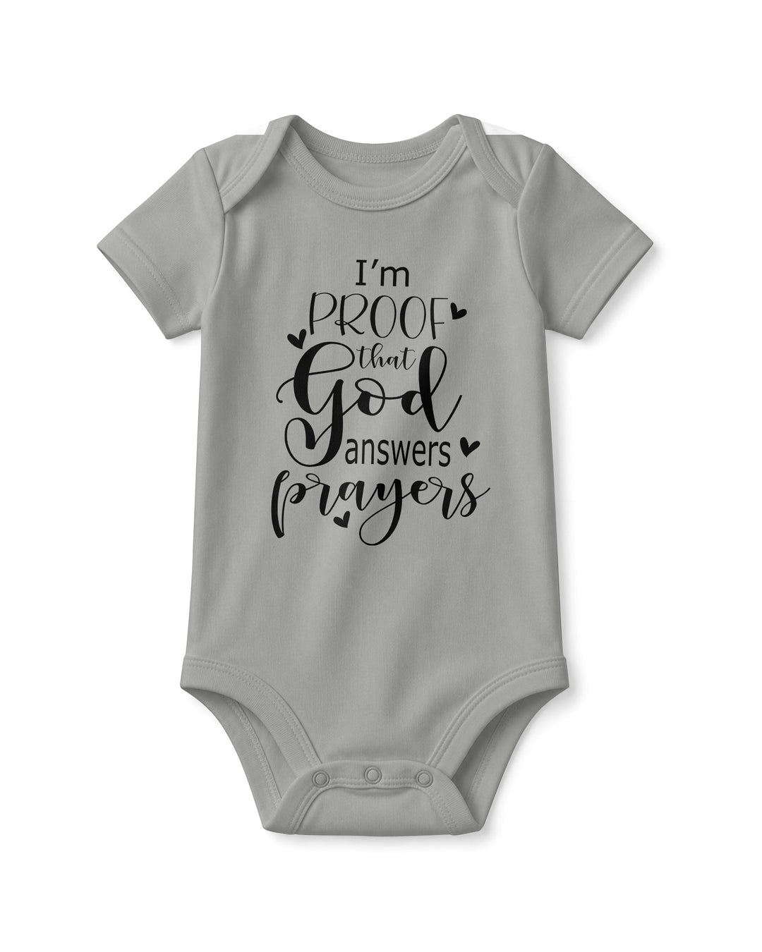 I'm Proof That God Answers Prayers Christian IVF Miracle Baby Bamboo Bodysuit