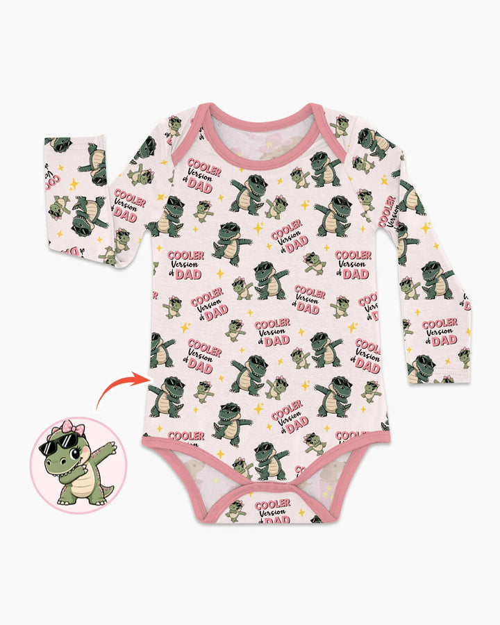 Cool Dino Daddy & Me Matching Bamboo Bodysuit