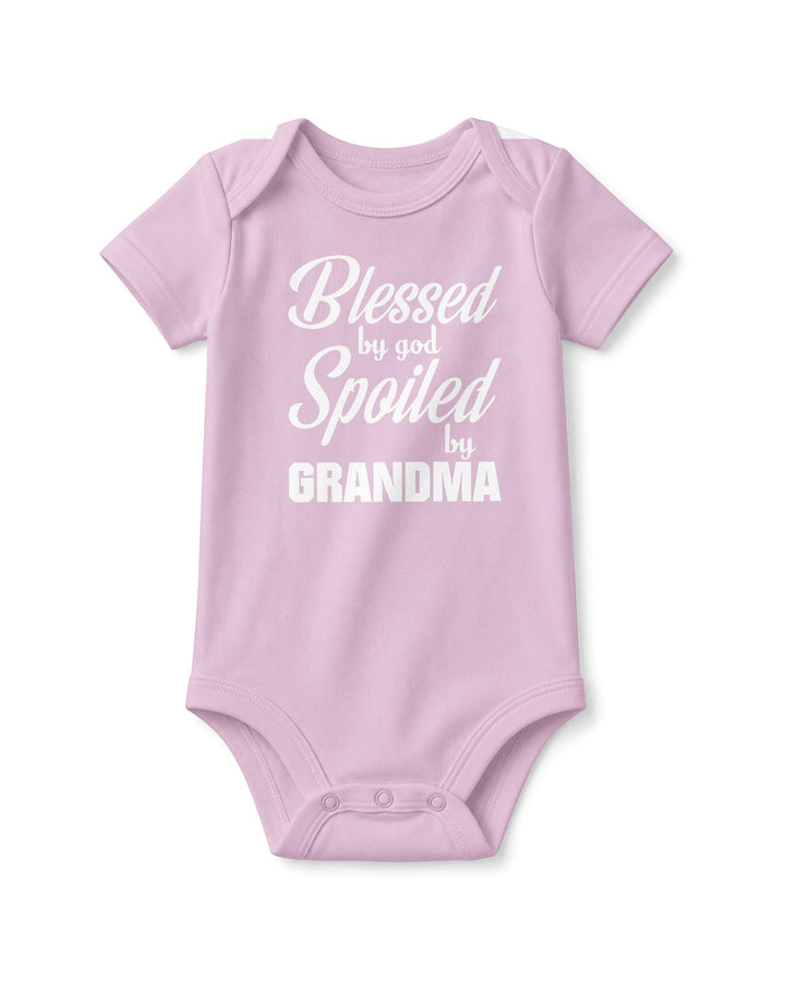 Blessed By God, Spoiled By Grandma Bamboo Bodysuit