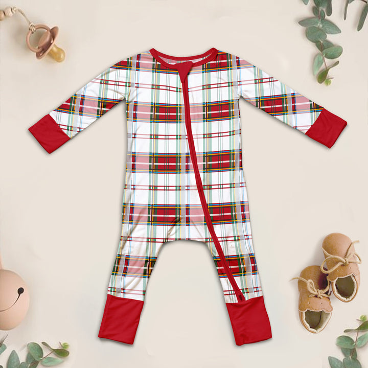 Cozy Bamboo Plaid Pajamas for Toddlers - Soft & Eco-Friendly