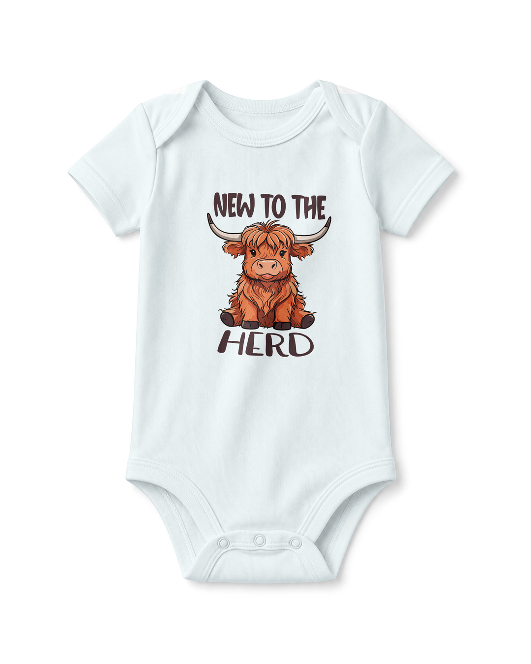 New to the Herd Highland Cow Baby Bamboo Bodysuit