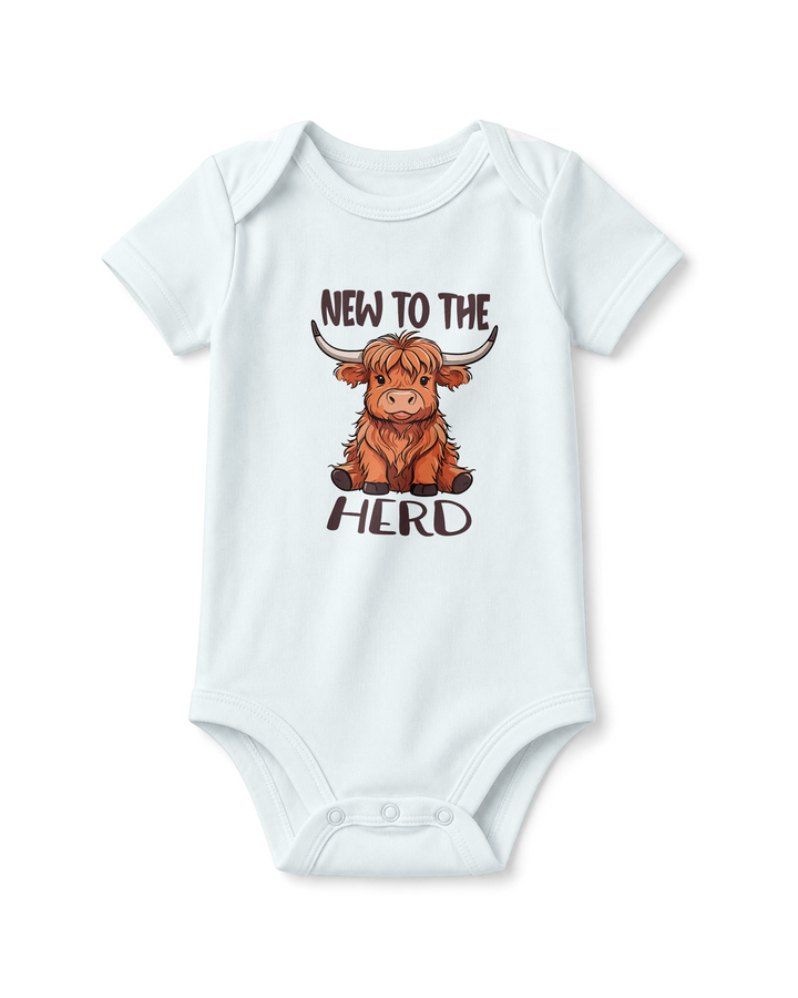 New to the Herd Highland Cow Baby Bamboo Bodysuit