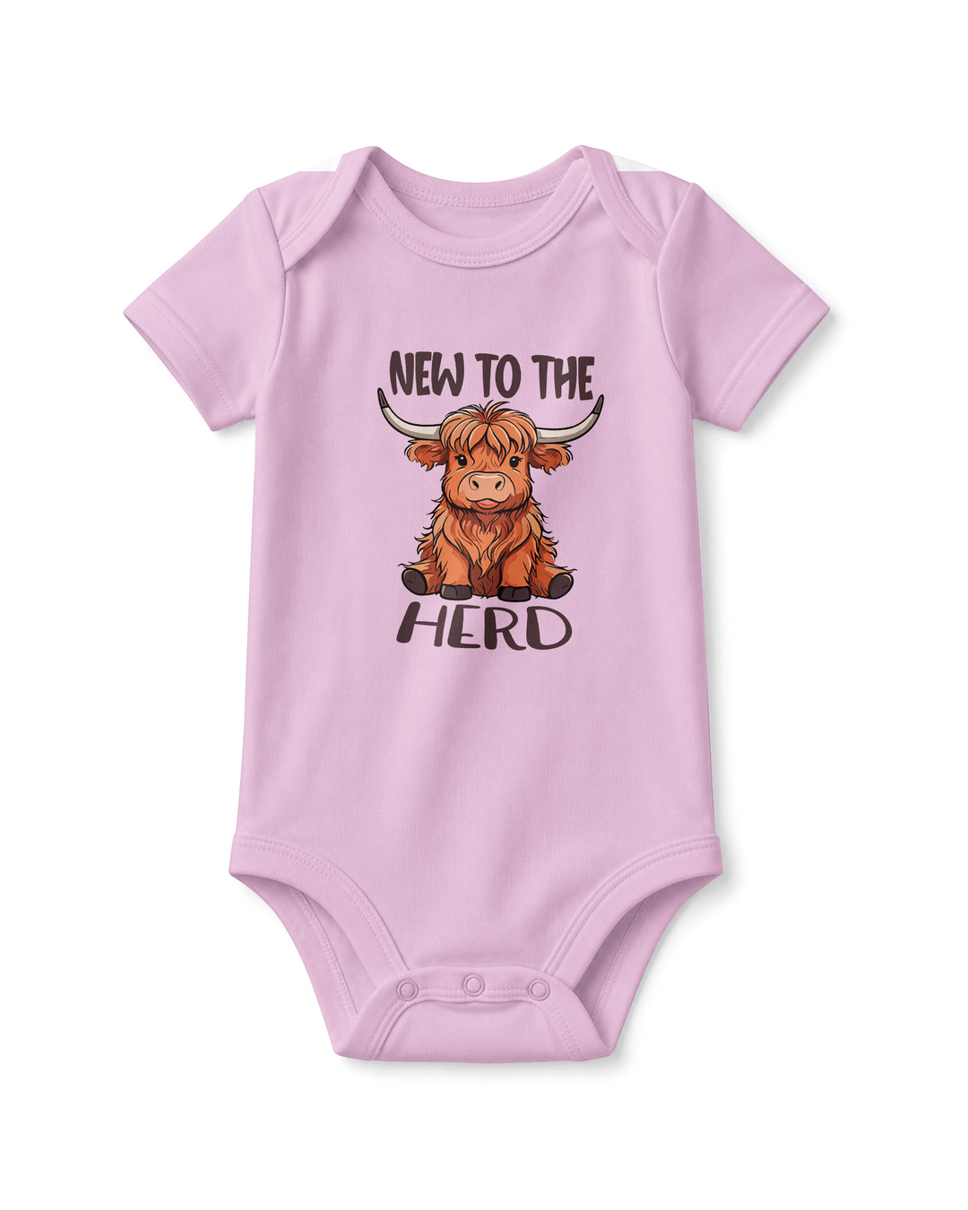 New to the Herd Highland Cow Baby Bamboo Bodysuit