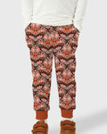 Spooky Owl Pumpkin Folk Floral Halloween Bamboo Jogger