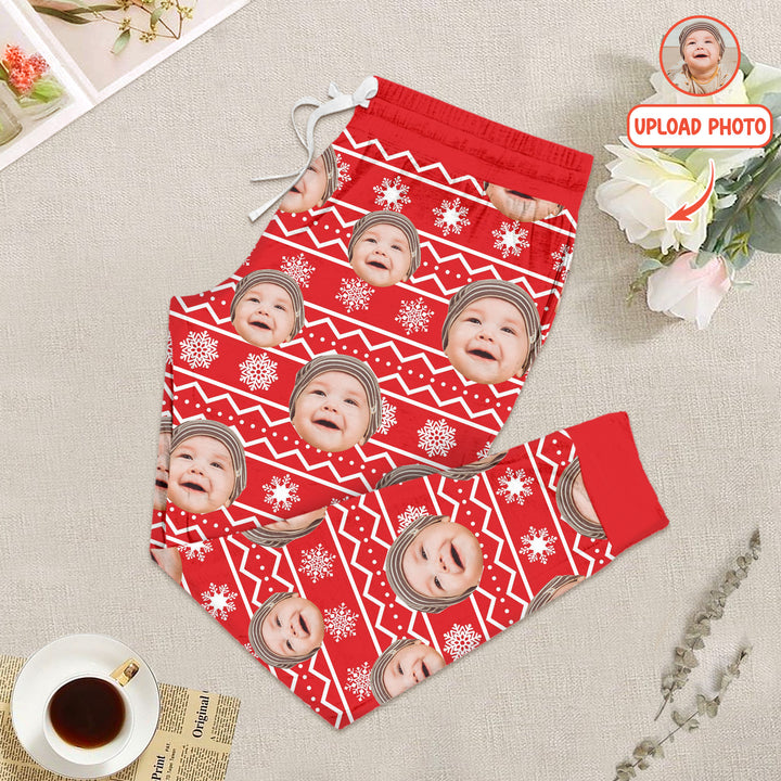 Custom Photo Christmas Women Pajama Set